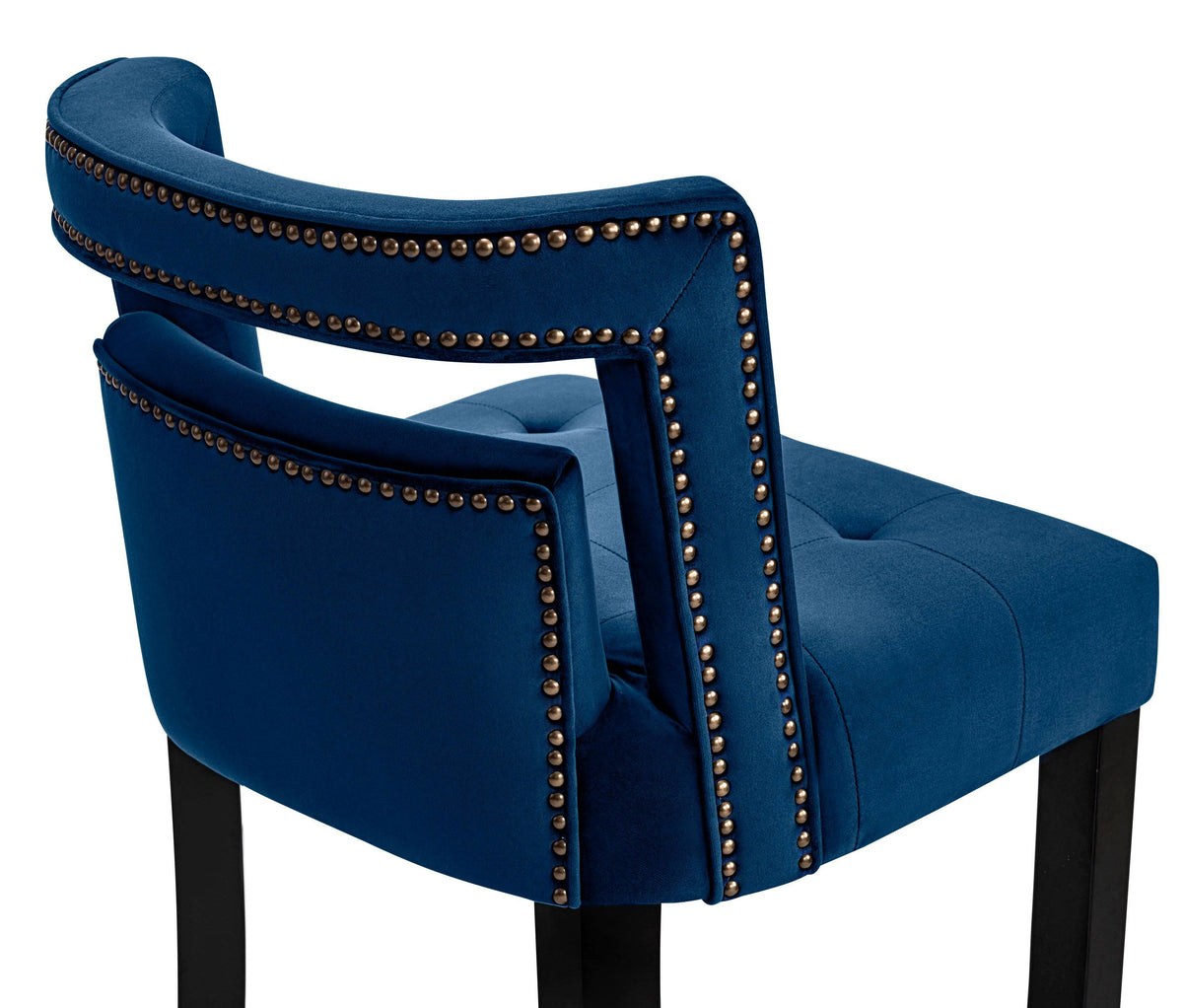 Navy Velvet Stool H8487