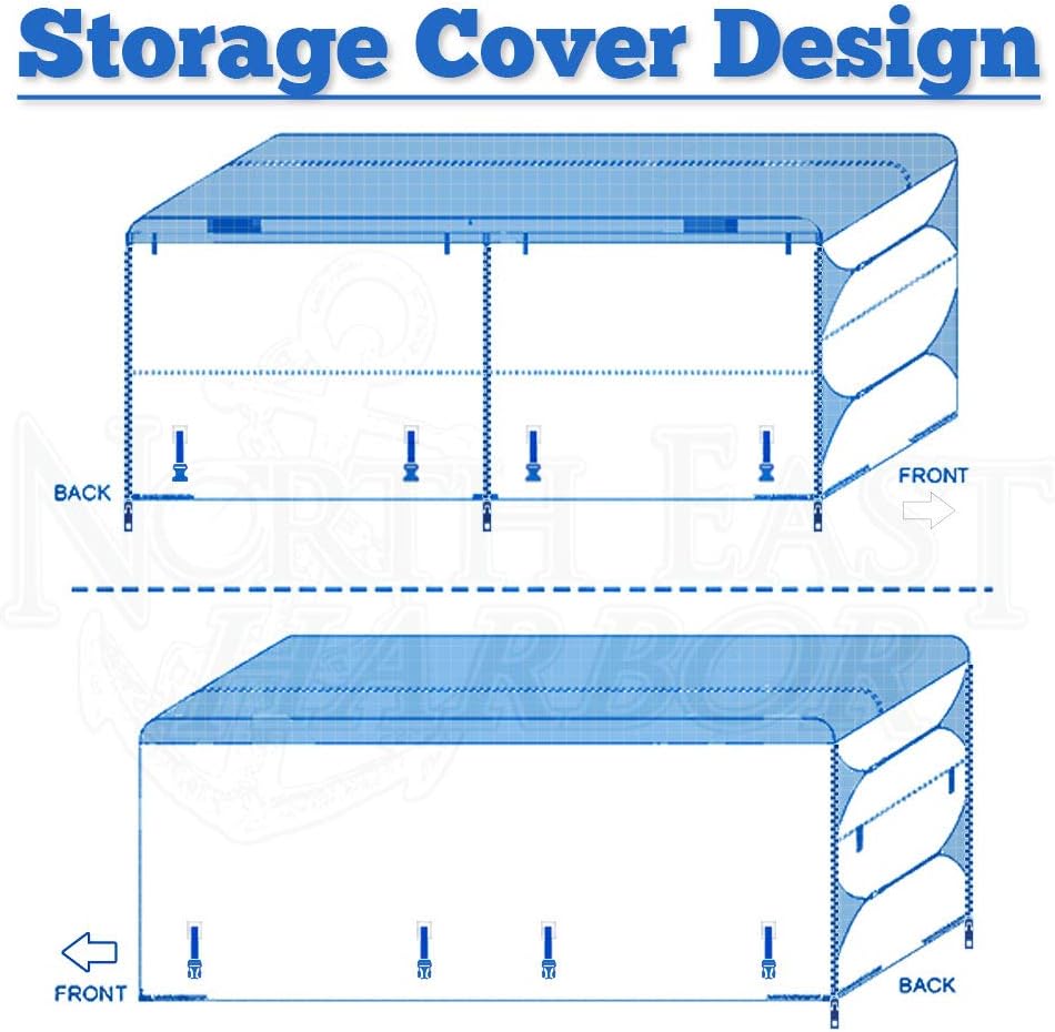 Gray RV Cover for 22'-24' Travel Trailer Camper W94129
