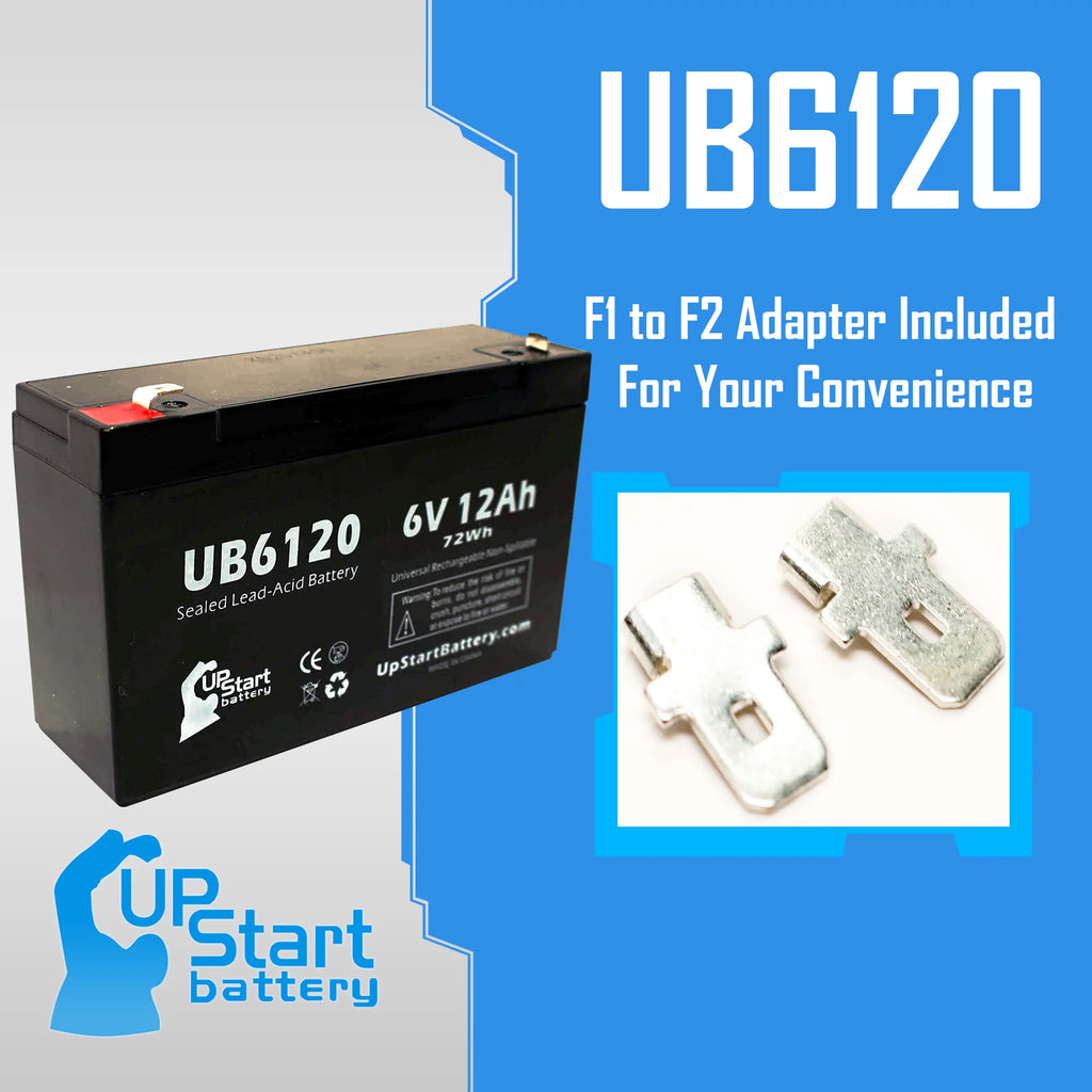 4x Pack 6V 12Ah Sealed Lead Acid Battery D5990