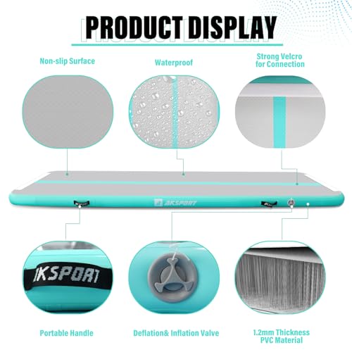 Inflatable Gymnastics Tumbling Mat with Air Pump O7901