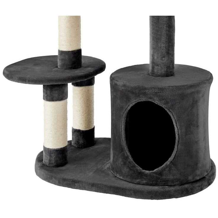 59.5-in Heavy Duty Faux Fur Cat Tree Condo H921251
