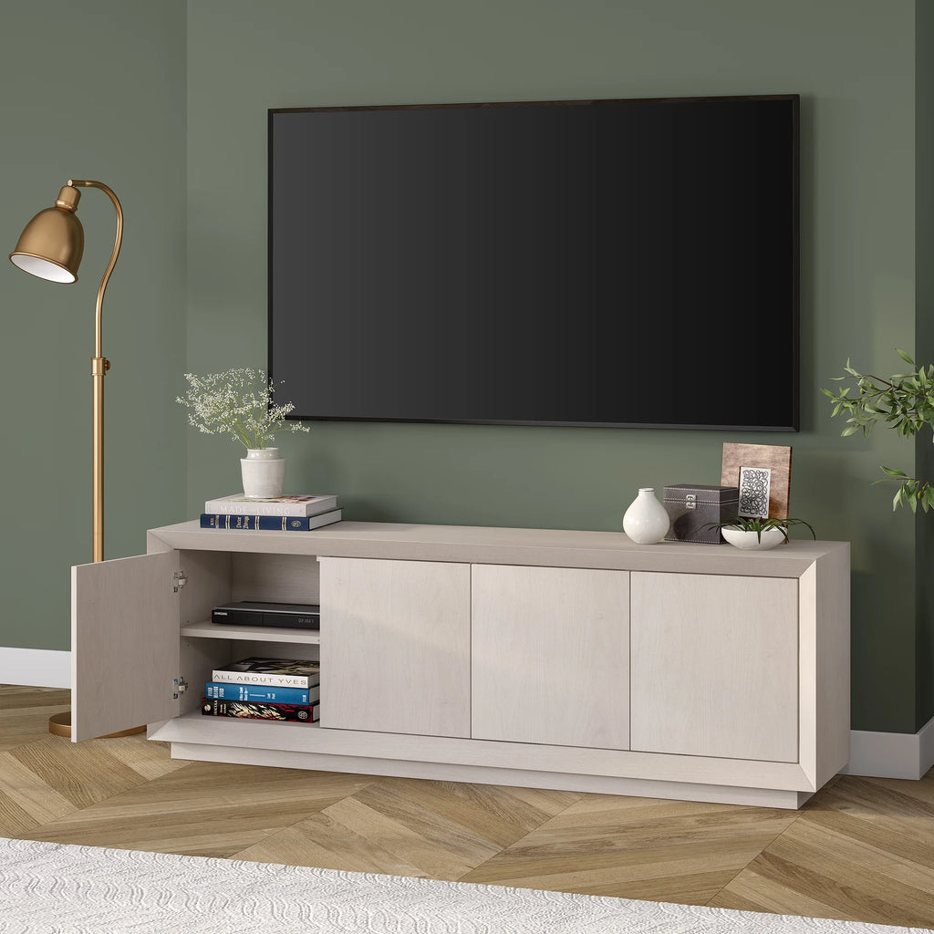 White Rectangular TV Stand S5130