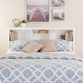 Full Queen Bookcase Headboard in White F701