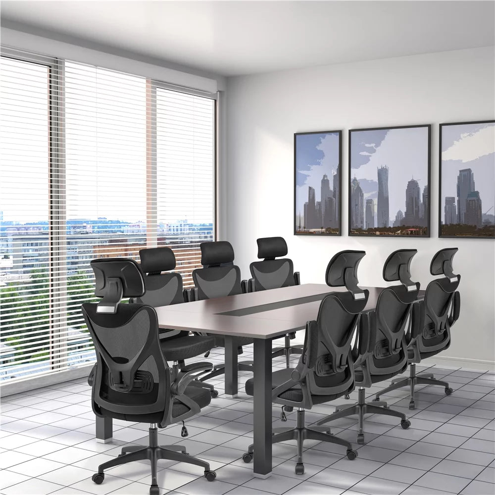 Set of 2 Black High Back Office Chair X553883