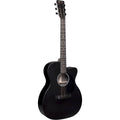 Black Cutaway Acoustic-Electric Guitar C1153