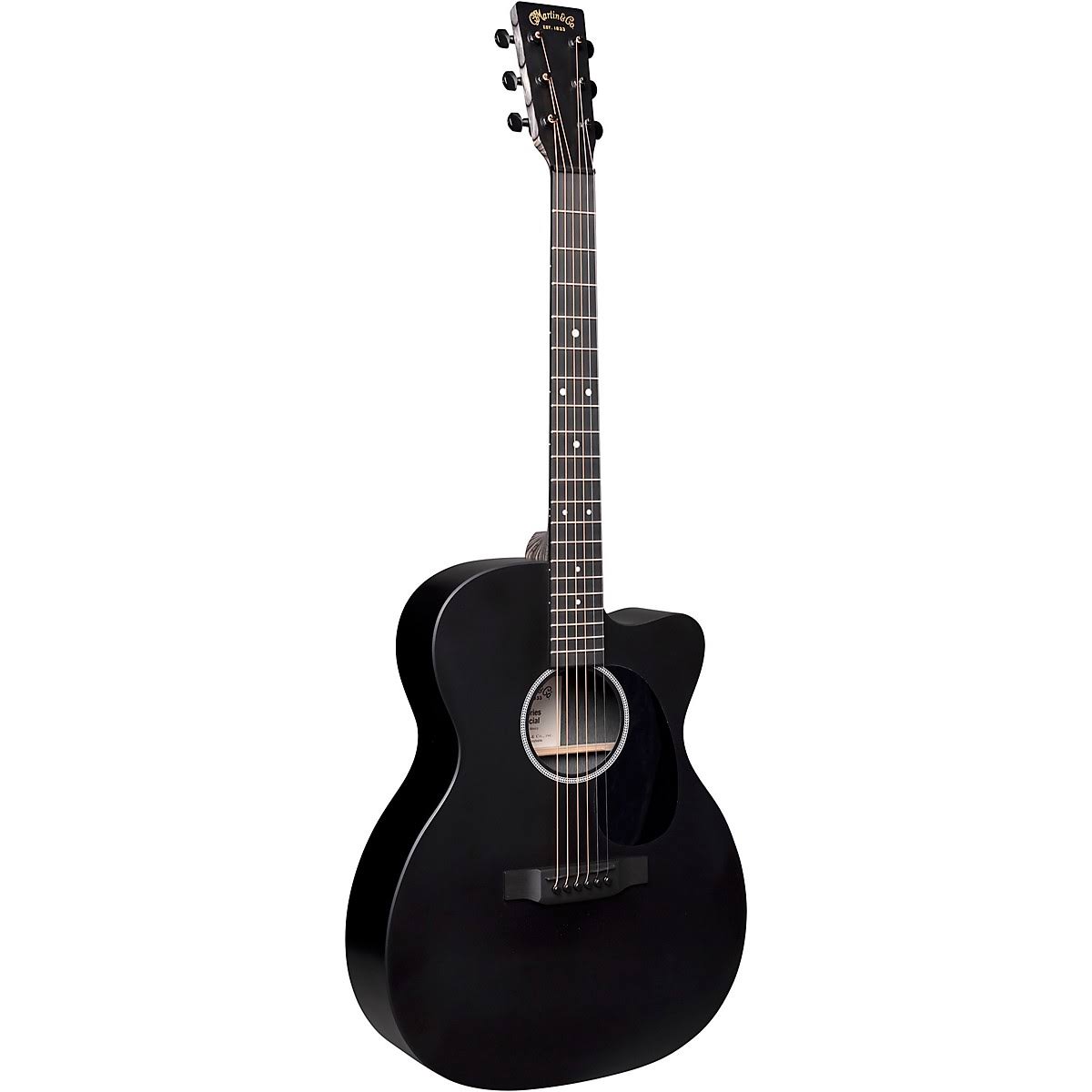 Black Cutaway Acoustic-Electric Guitar C1153