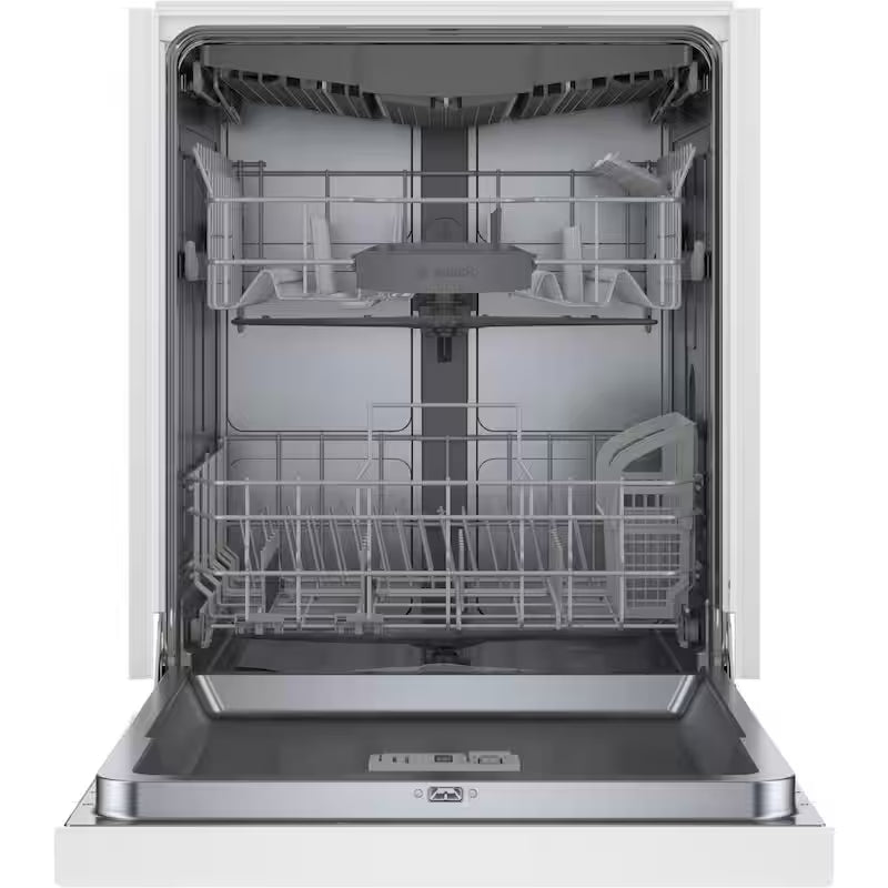 White 24 in. Dishwasher with Stainless Steel Tub and 3rd Rack J4443