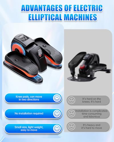 Under Desk Elliptical Machine with Remote Control J958