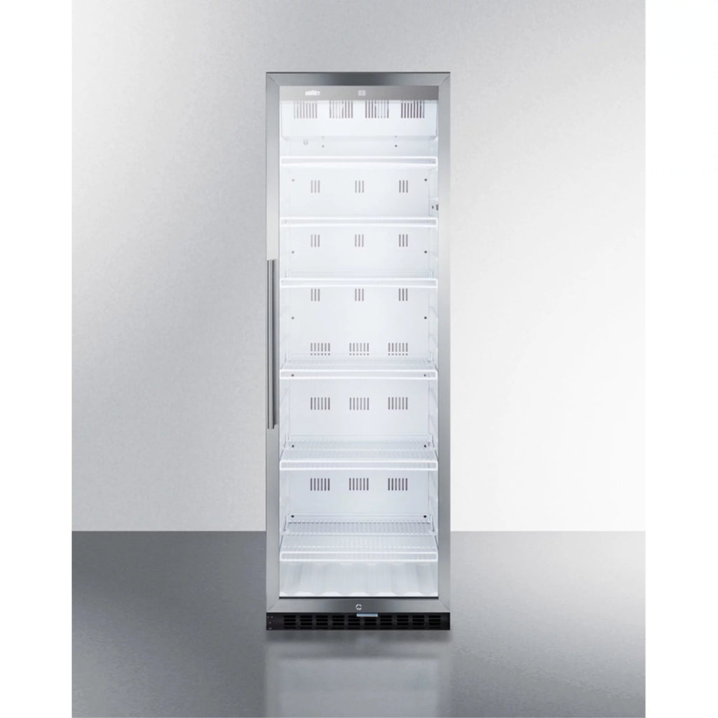 24" Wide 12.6 Cu. Ft. Stainless Steel Merchandiser Refrigerator W12627