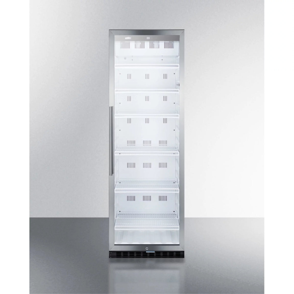 24" Wide 12.6 Cu. Ft. Stainless Steel Merchandiser Refrigerator W12627