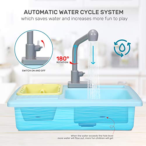Color Changing Kitchen Sink Toys with Running Water Q94855
