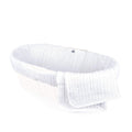 White Cable Knit Moses Basket and Bedding Set Y288