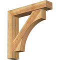 6x22W x 30x22D x 30x22H Rough Sawn Bracket with Offset Brace, Western Red Cedar E303384