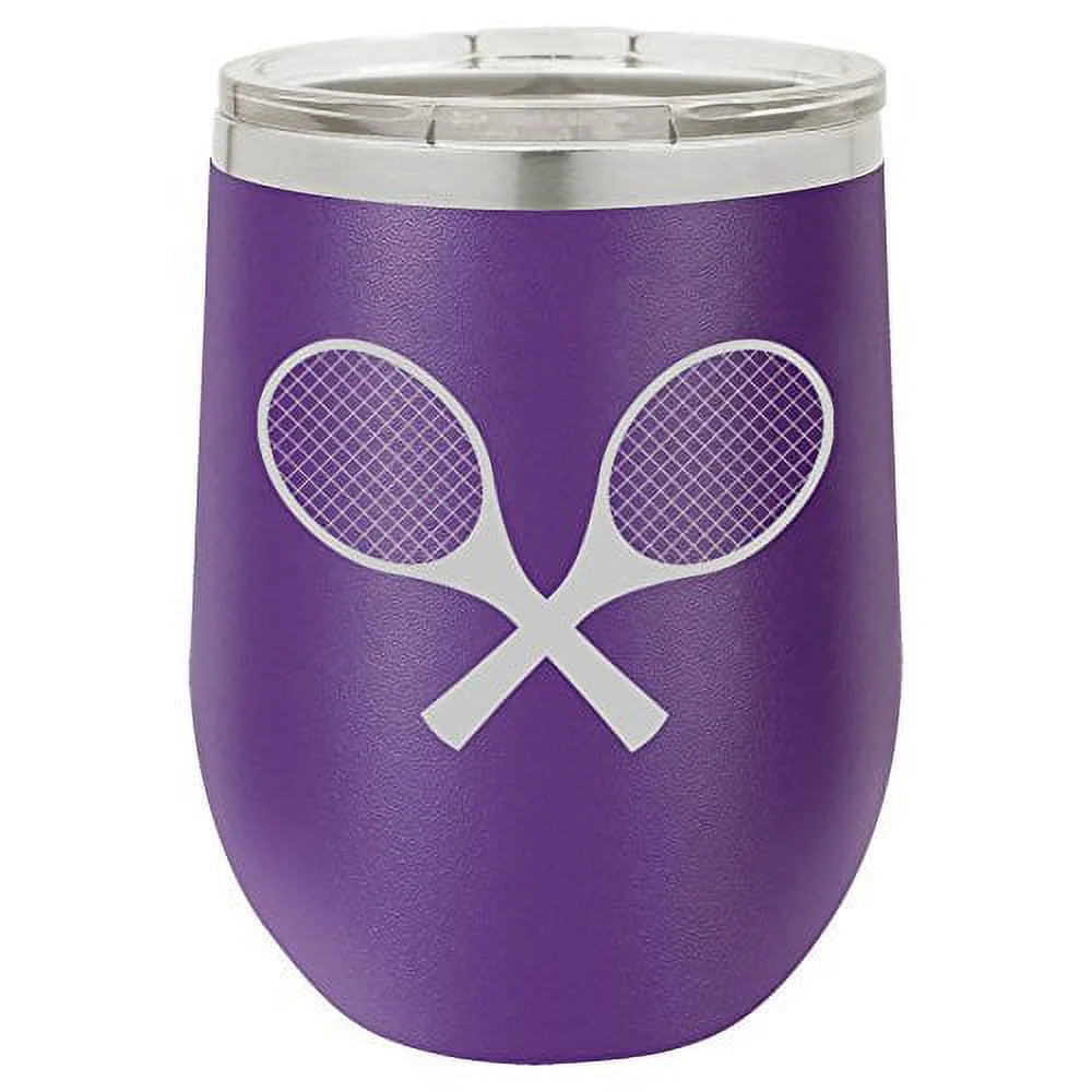 12 oz Insulated Stainless Steel Wine Tumbler With Lid M6282