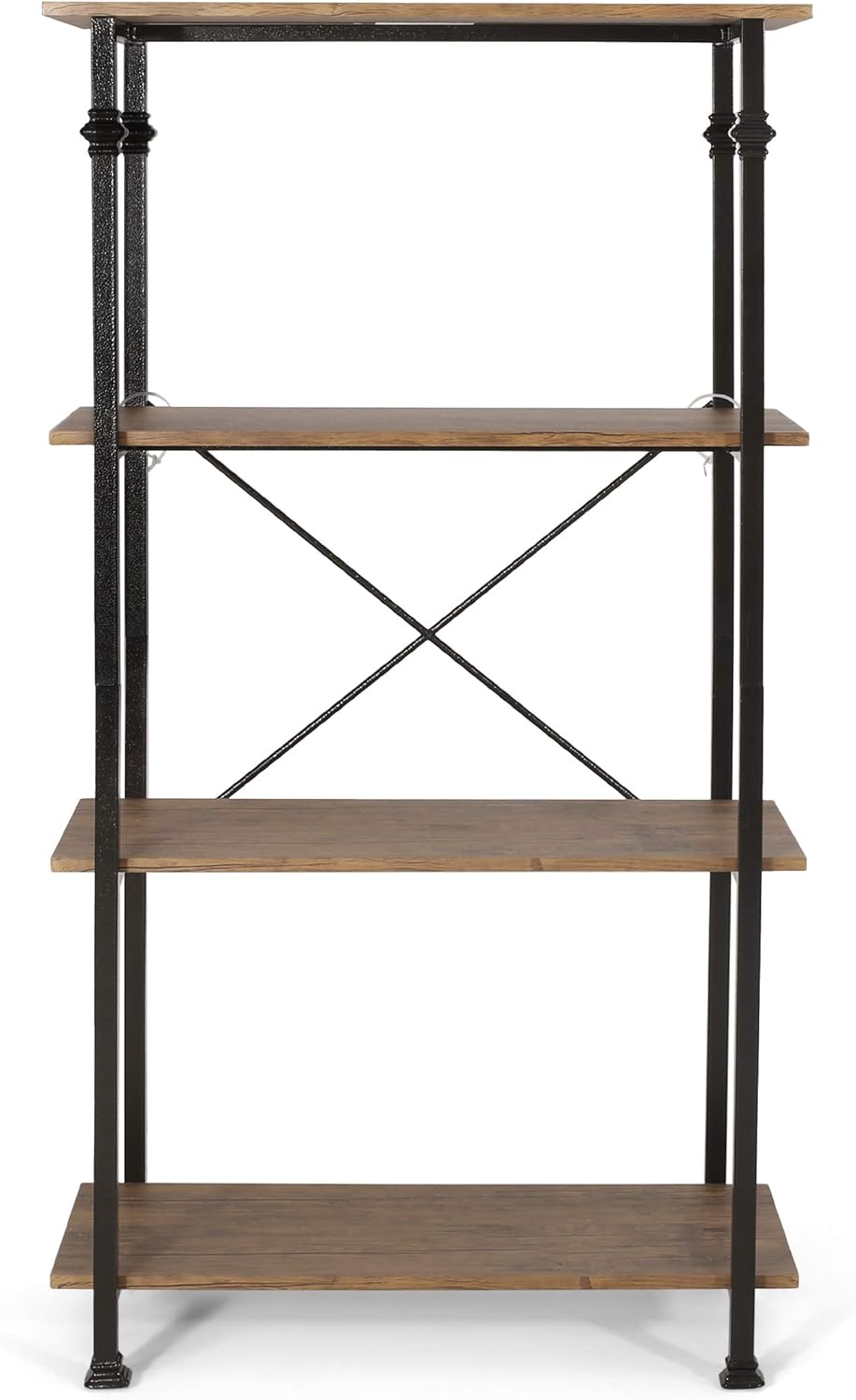 4-Layer Bookcase, Brown + Dark Bronze H70695