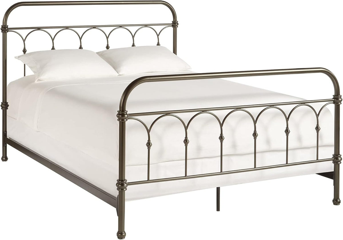 Bronze Finish Full Metal Bed L9165