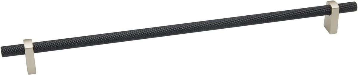 24" Center To Center Knurled Bar Appliance Pull Matte Black M397