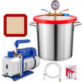 3.6CFM Dual Stages Vacuum Pump with Manifold Gauge Set B4544