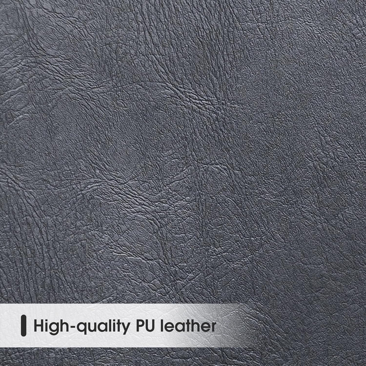 Black Leather Upholstered Bench with Backrest E338