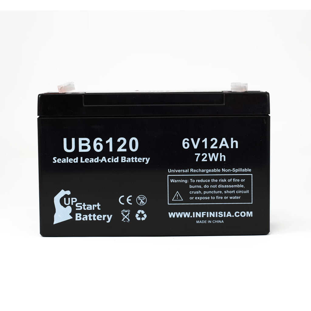4x Pack 6V 12Ah Sealed Lead Acid Battery D5990