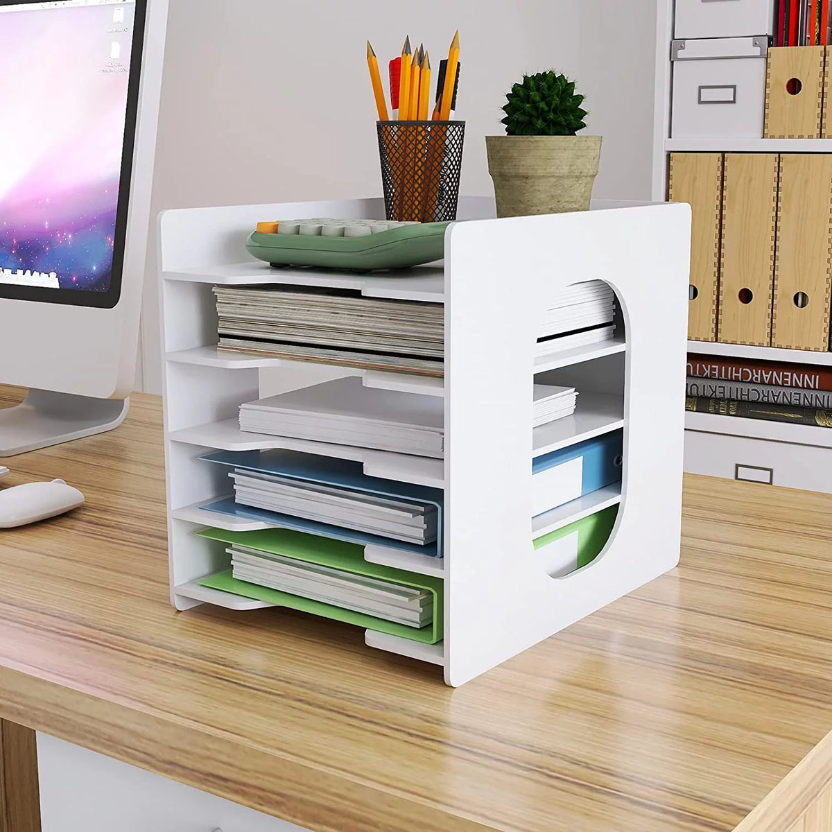 5-Tier Paper Organizer Letter Tray V687338