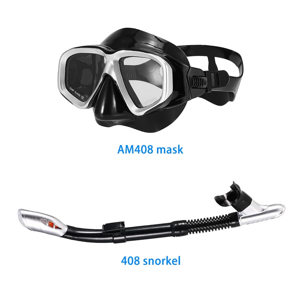 Freediving Snorkel Set with Goggles Z51923