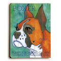 18 x 24 in. Boxer Planked Wood Wall Decor L77066