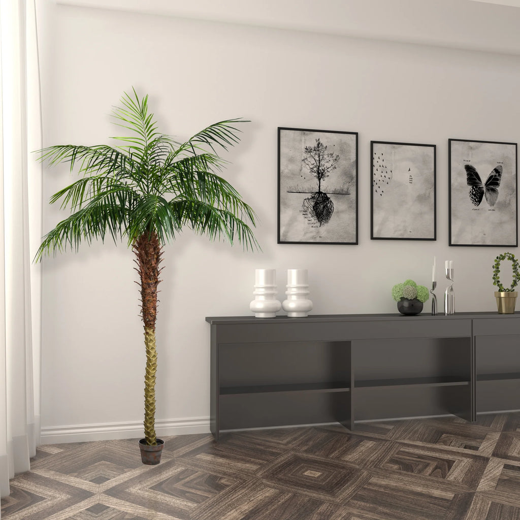 7' Artificial Potted Phoenix Palm Tree Q330825