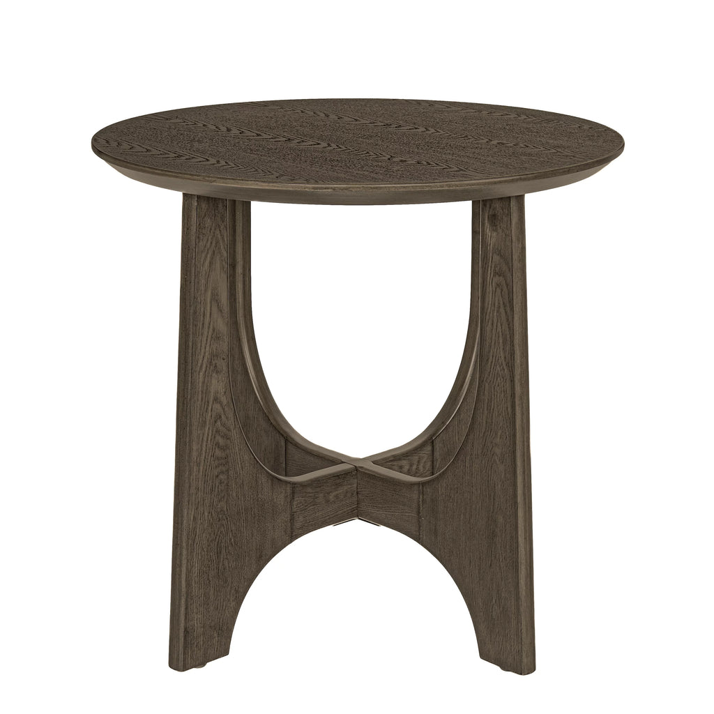 Round Wooden Side Table F5271