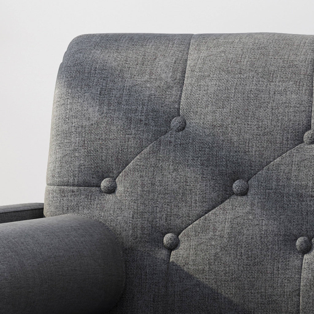 Light Gray Fabric Club Chair I555