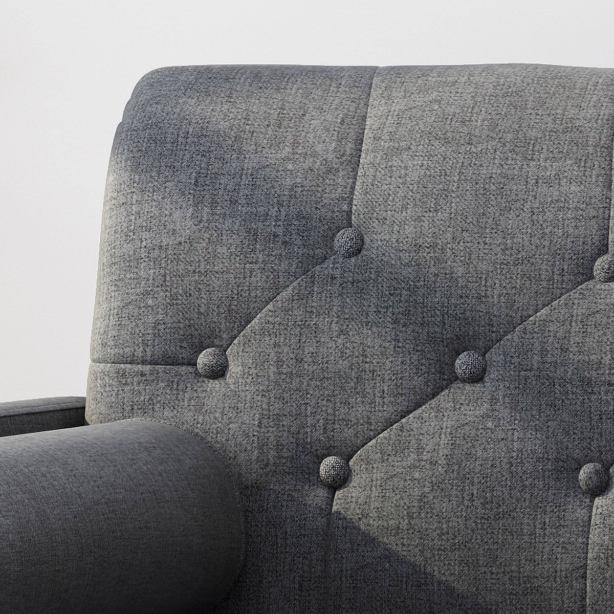 Light Gray Fabric Club Chair I555