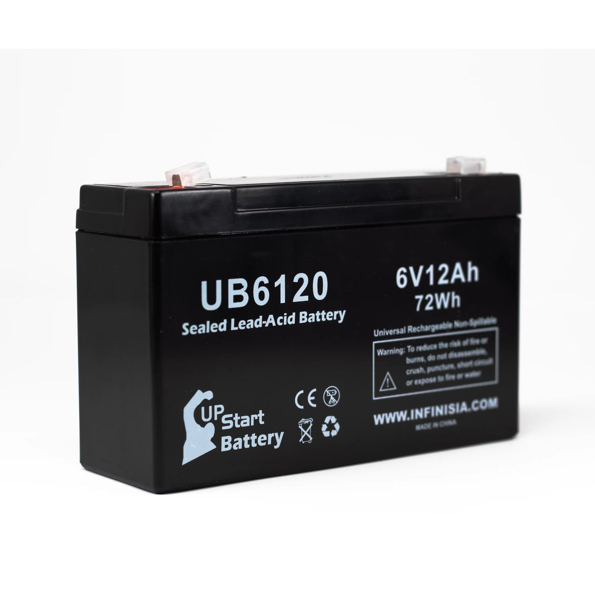 4x Pack 6V 12Ah Sealed Lead Acid Battery D5990