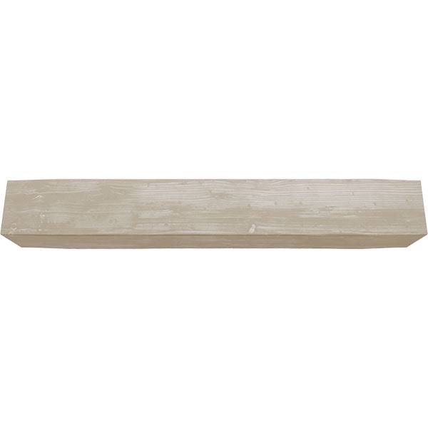 Sandblasted Faux Wood Fireplace Mantel, White Washed R348