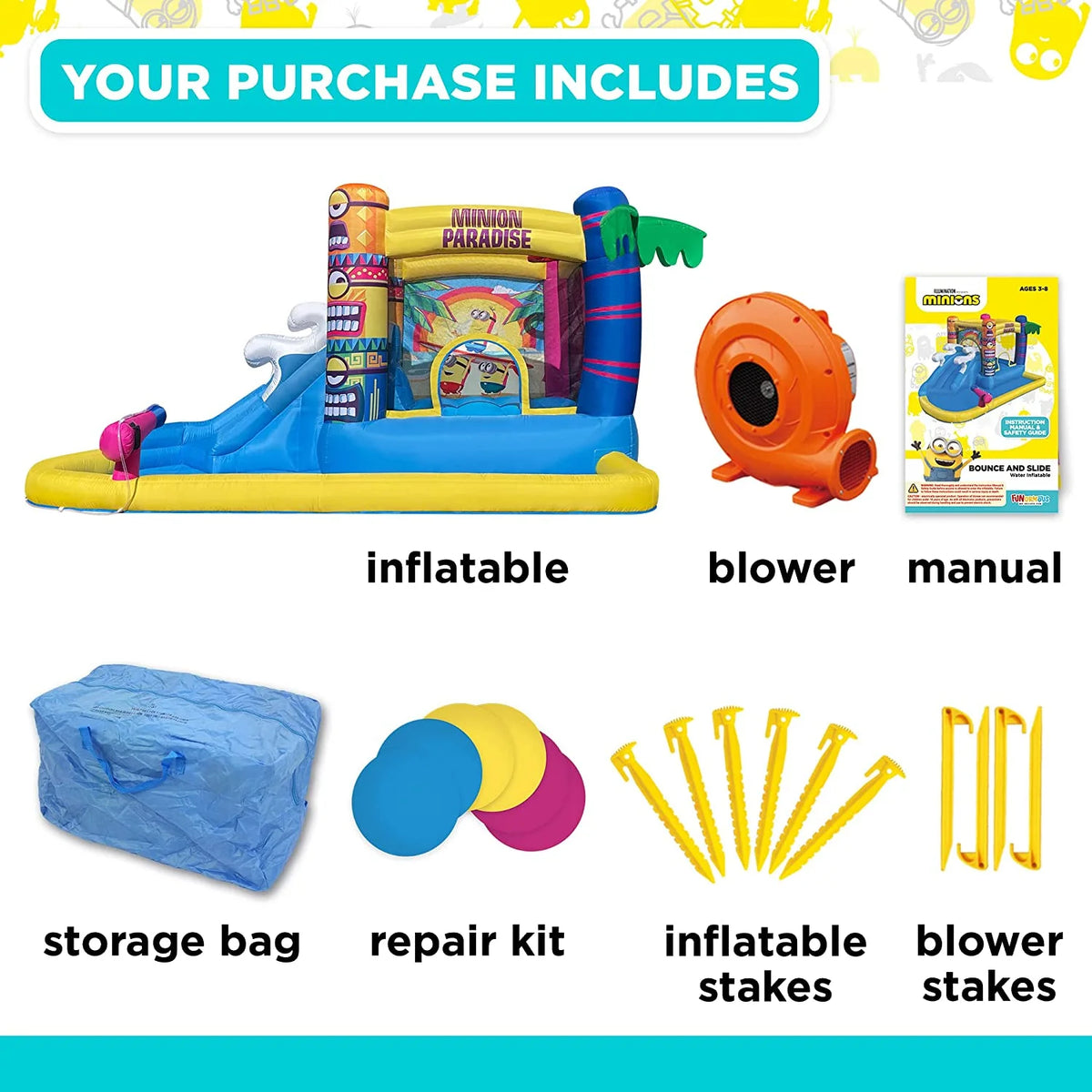 Inflatable Bounce House with Slide E4353