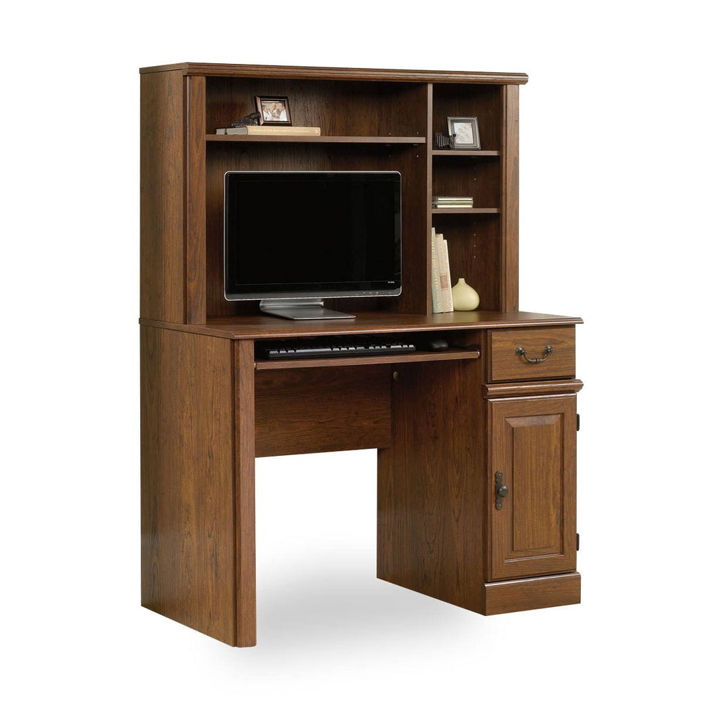 Milled Cherry Computer Desk with Hutch P268