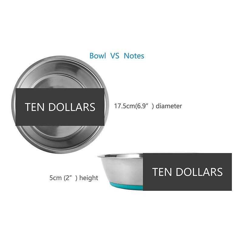 Stainless Steel Anti-Slip Dog Bowls B20069