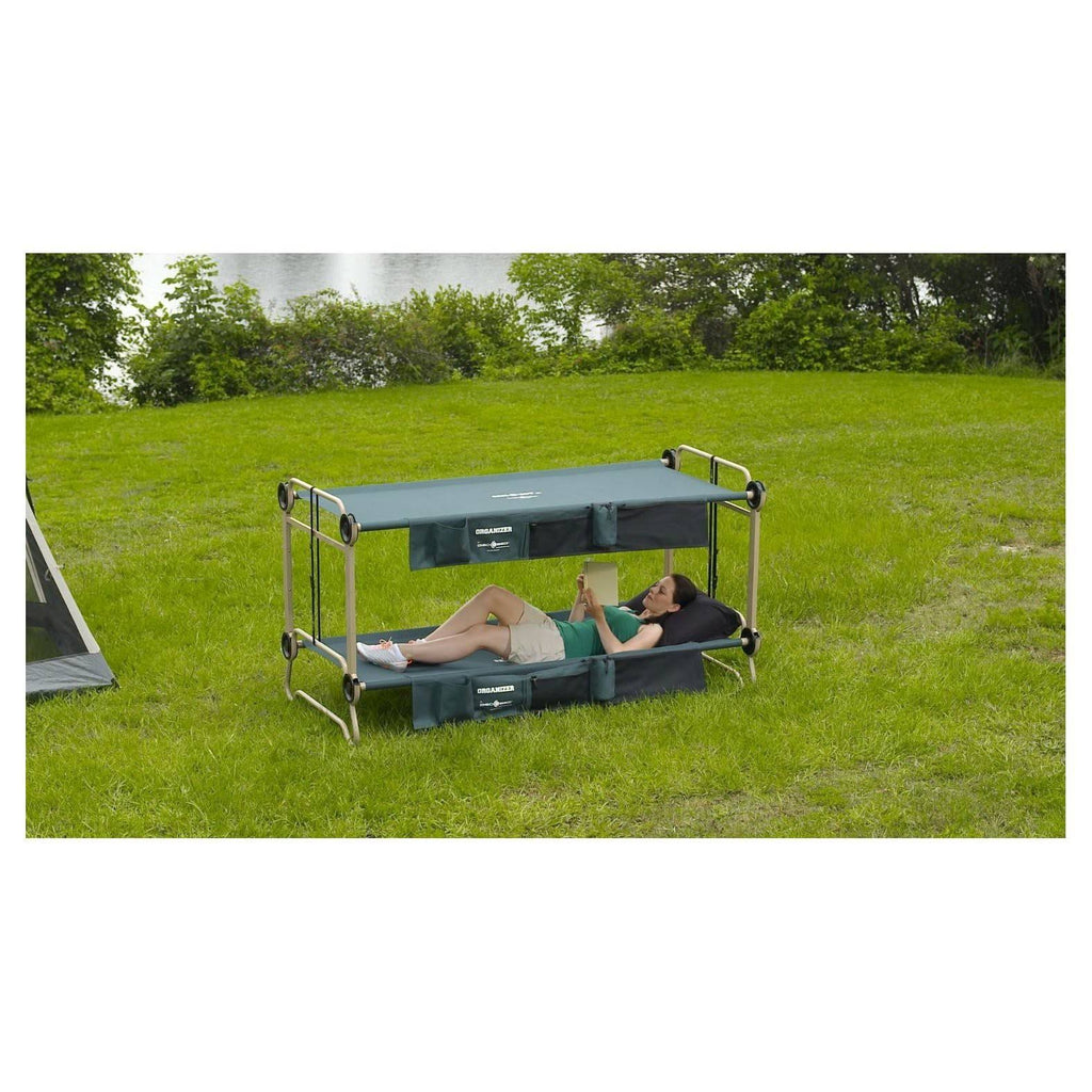 CamOBunk Large with 2 Organizers Cabinets - Green - Camping I800722