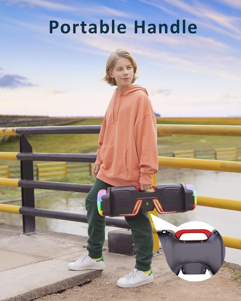 6.5” All Terrain Self Balancing Hoverboard with Bluetooth Speaker D482740