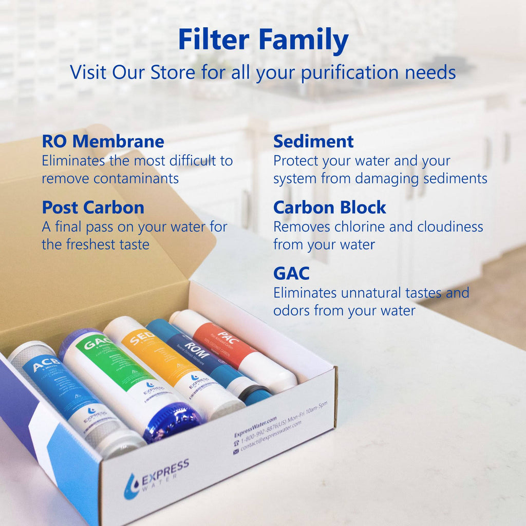 23 Filters with 50 GPD RO Membrane Replacement Filter Set K144405