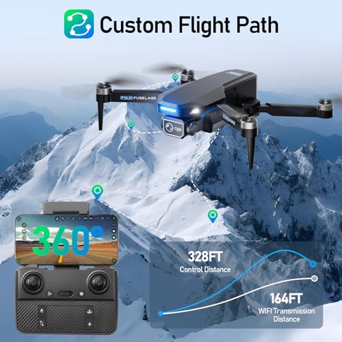 Drone with Camera 1080P FPV Quadcopter Brushless Motor Black E4531