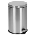 Round Stainless Steel Soft Close Step Trash Can 5.3 Gallons J76867