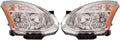 Headlight Assembly Halogen Pair for Nissan Rogue 2009 2010 W8927