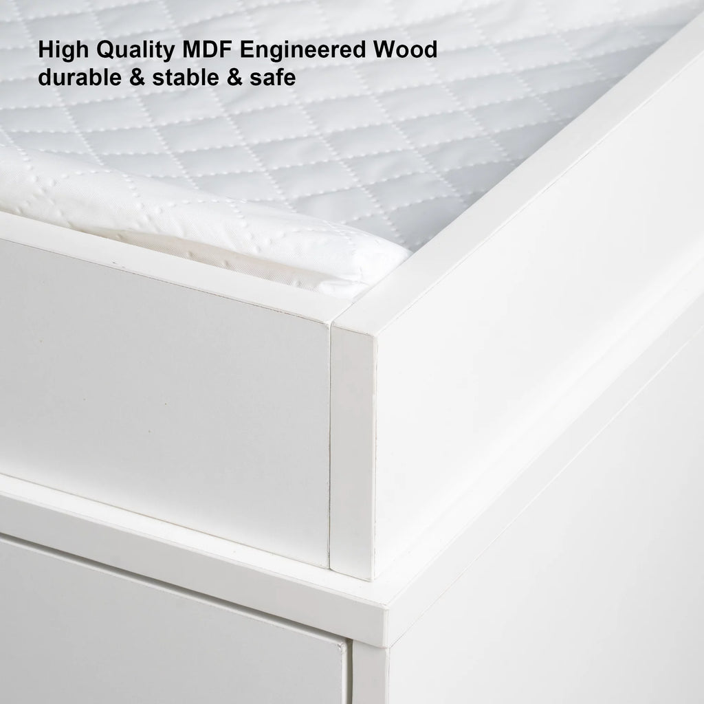 White 3 Drawer Changing Table with Removable Pad Q308022