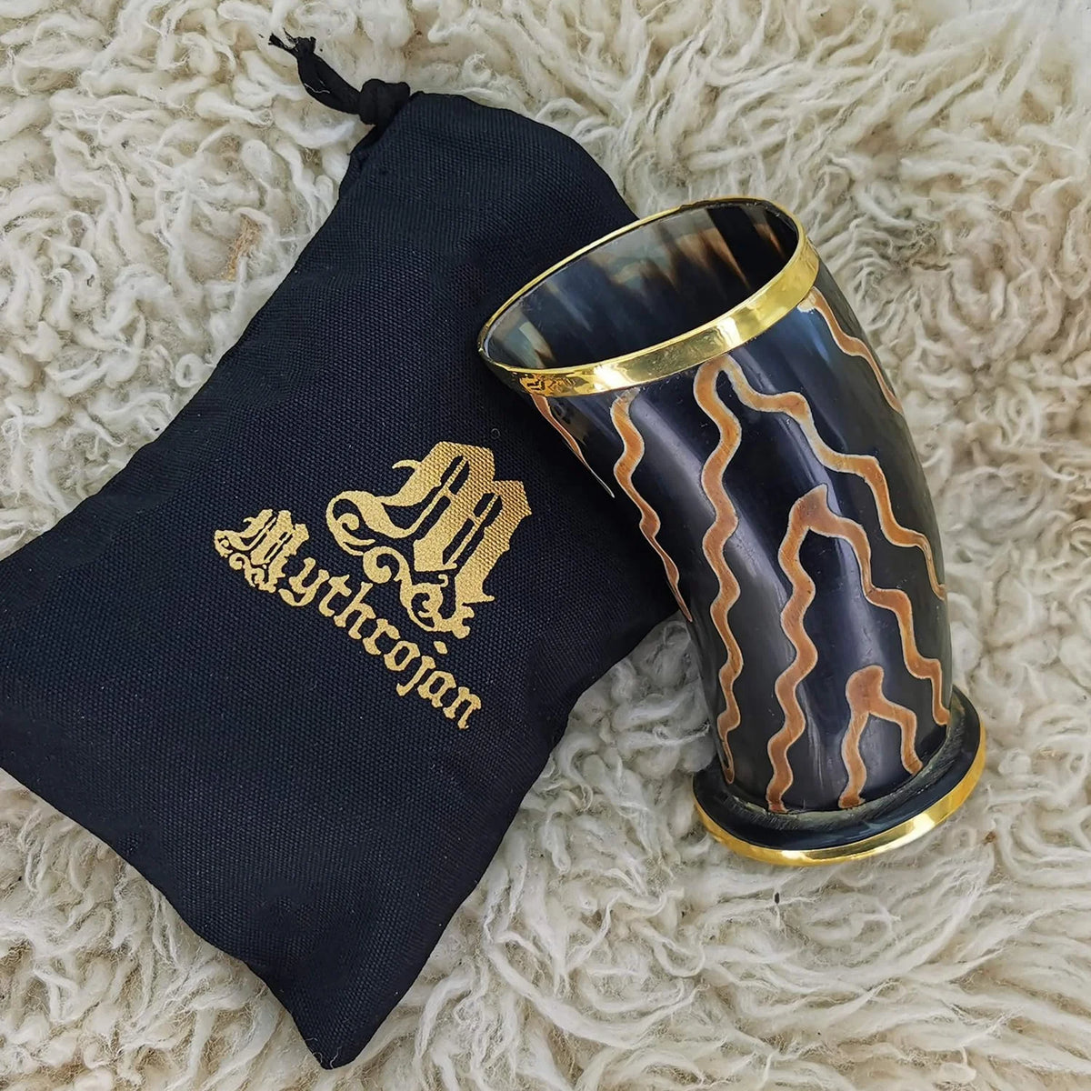 250 ML Polished Finish Drinking Horn Shot Glass V41549