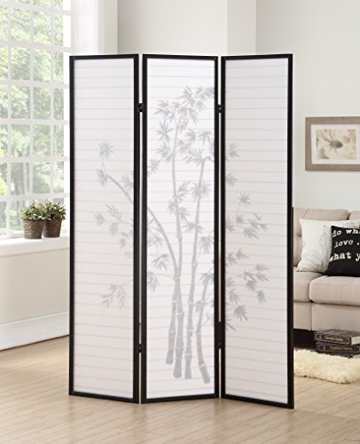 Black 3-Panel Shoji Room Divider Screen O491