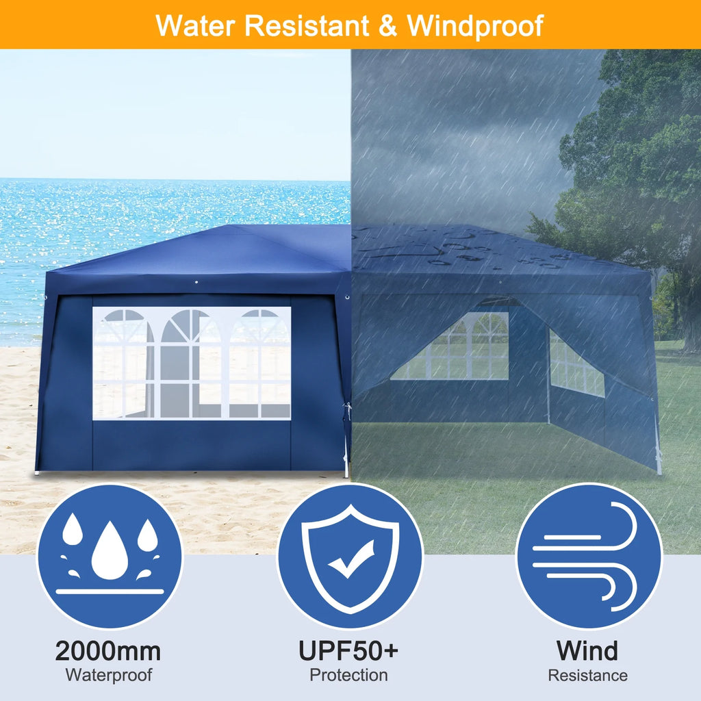 10'x20' Pop Up Canopy Tent with Carry Bag E991