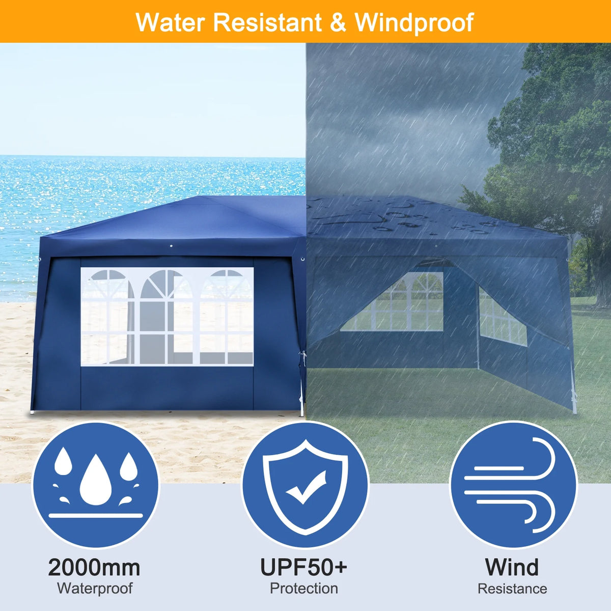10'x20' Pop Up Canopy Tent with Carry Bag E991