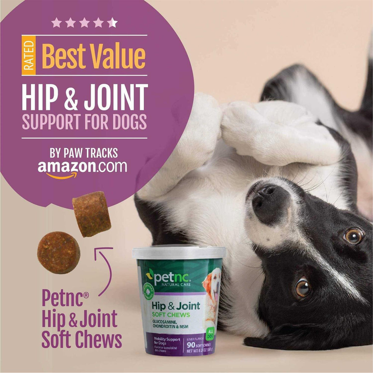 Hip and Joint Soft Chews for Dogs Q47636
