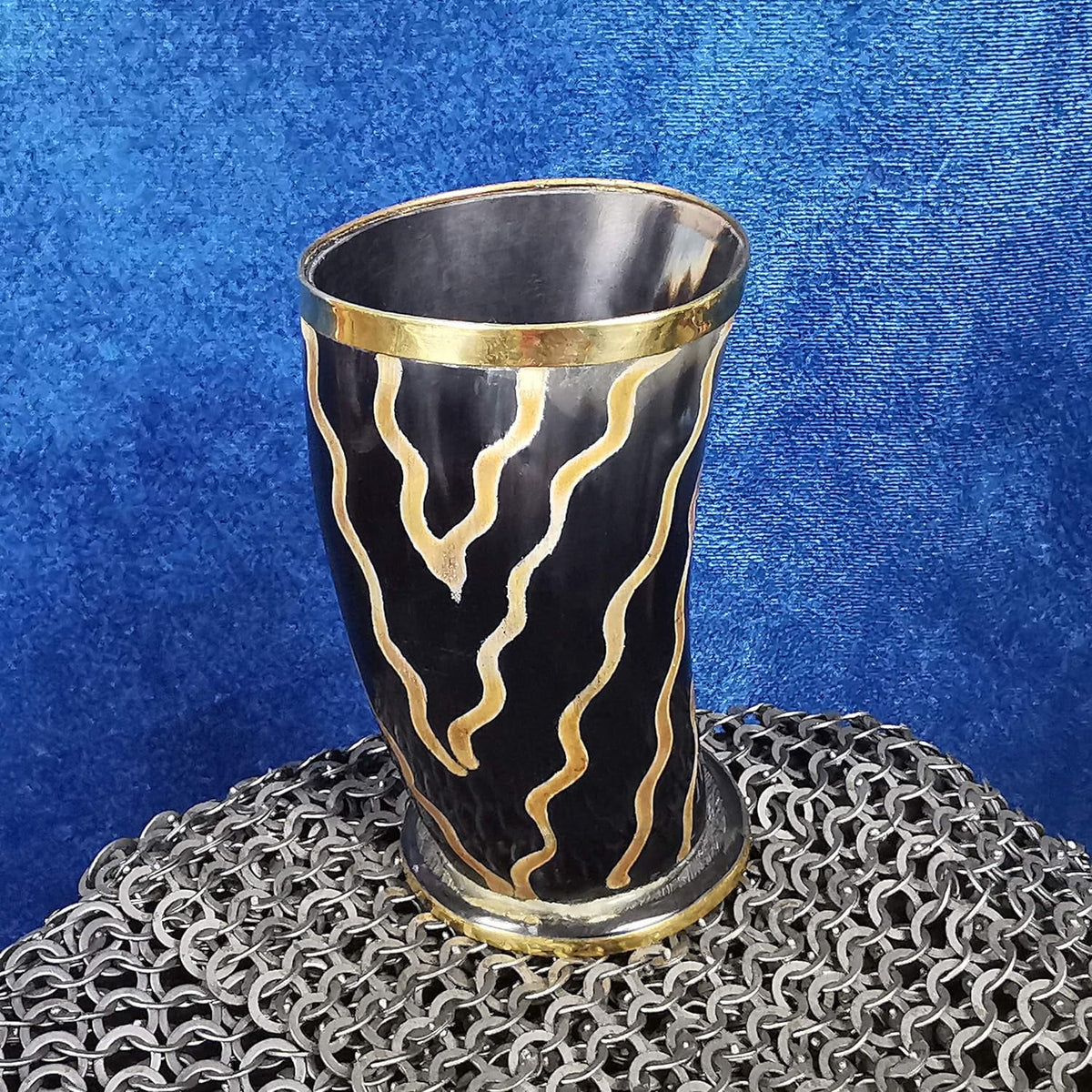 250 ML Polished Finish Drinking Horn Shot Glass V41549