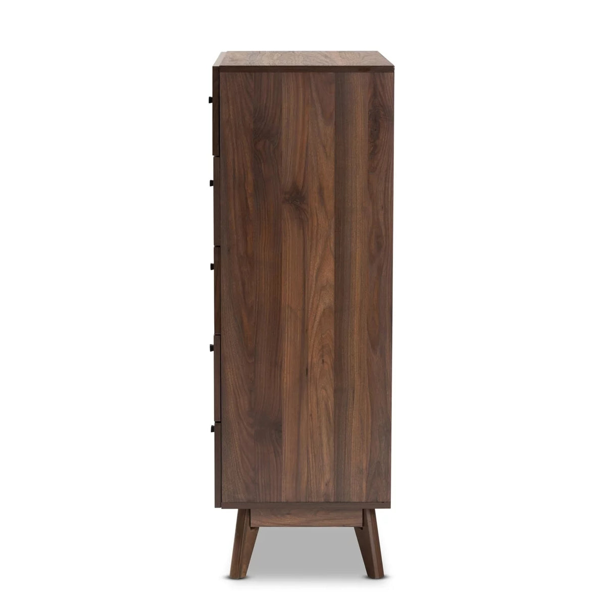 Walnut Brown Wood 5-Drawer Storage Chest D283632